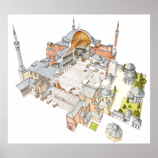 Hagia Sophia. Istambul Turquey. Poster (Front)