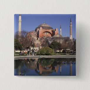 Hagia Sophia, Istanbul, Turkey 15 Cm Square Badge