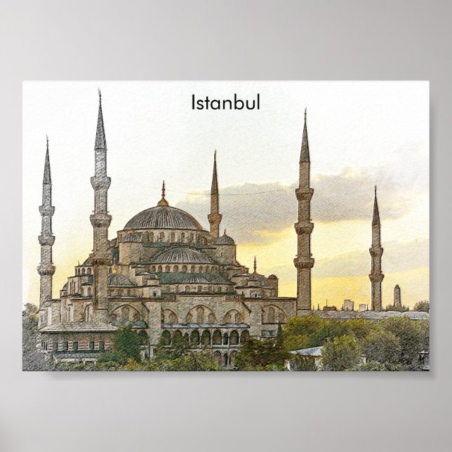 Hagia Sophia Istanbul Turkey Architecture Poster (Front)