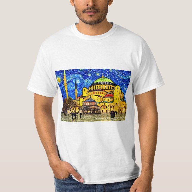 Hagia Sophia Mosque, Istanbul, Turkey on a T-Shirt (Front)