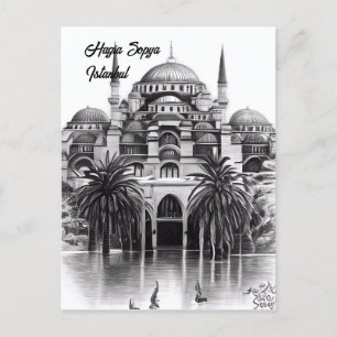 Hagia Sopya in Istanbul Turkey Postcard