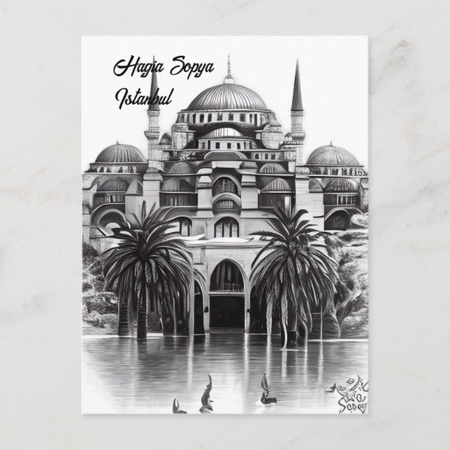 Hagia Sopya in Istanbul Turkey Postcard (Front)