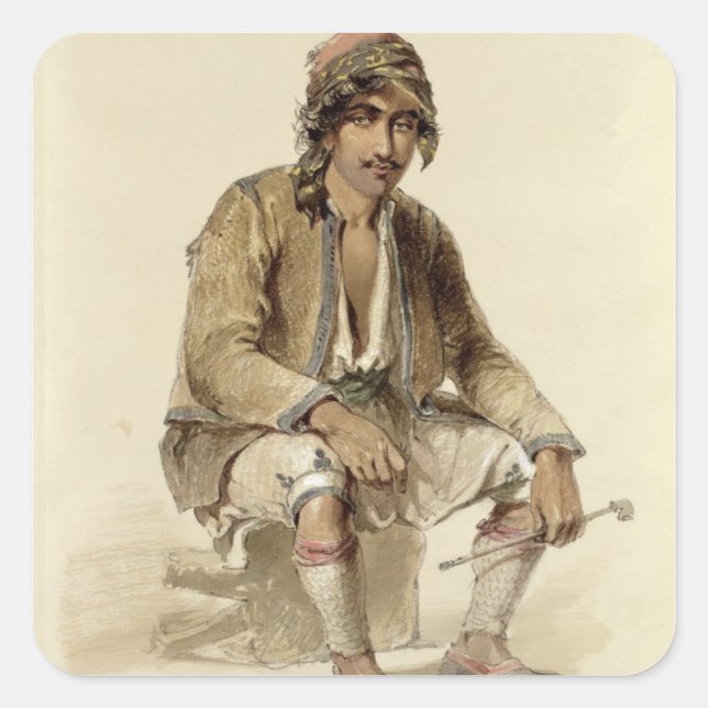 Hagiadur - from Erzerum, 1856 Square Sticker (Front)