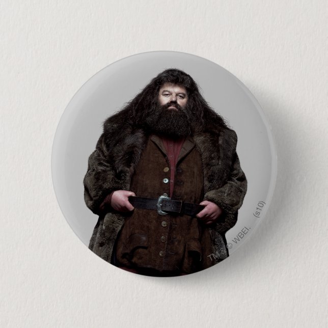 Hagrid and Dog 6 Cm Round Badge (Front)