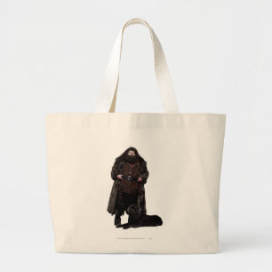 Hagrid and Dog Large Tote Bag