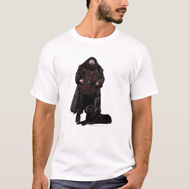 Hagrid and Dog T-Shirt (Front)