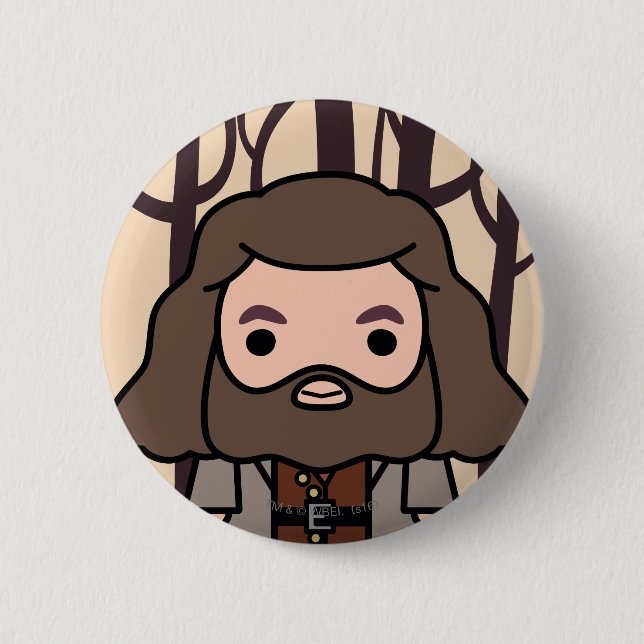 Hagrid Cartoon Character Art 6 Cm Round Badge (Front)