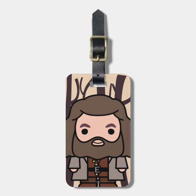Hagrid Cartoon Character Art Luggage Tag (Front Vertical)