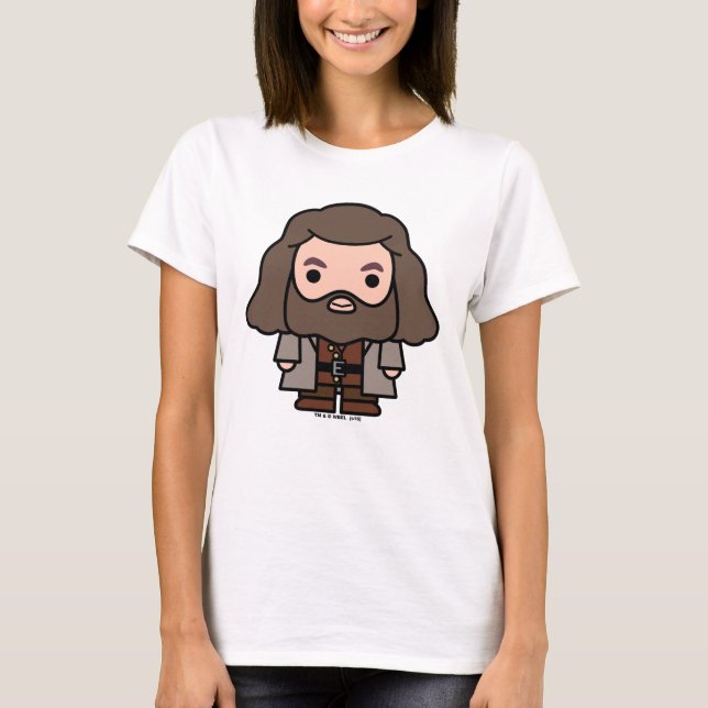 Hagrid Cartoon Character Art T-Shirt (Front)