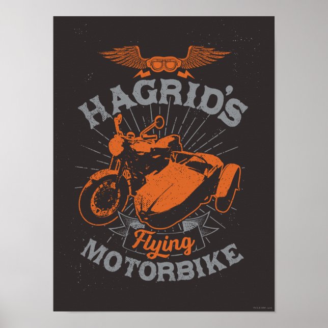 Hagrid's Flying Motorbike Poster (Front)