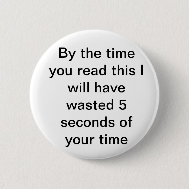HAHA! 6 CM ROUND BADGE (Front)