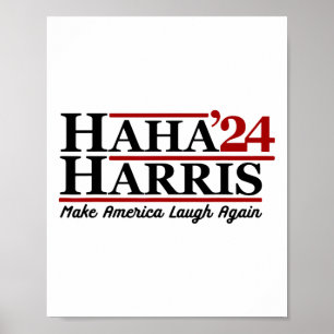 Haha Harris 24 Make America Laugh Again 1  Poster