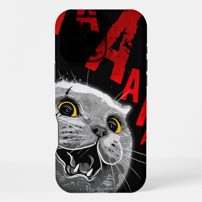HAHAHA Cat iPhone Case (Back)
