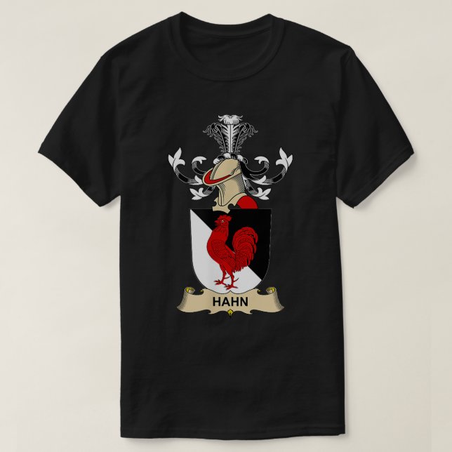 Hahn Coat of Arms  Family Crest  T-Shirt (Design Front)