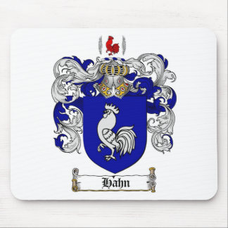 HAHN FAMILY CREST -  HAHN COAT OF ARMS MOUSE MAT