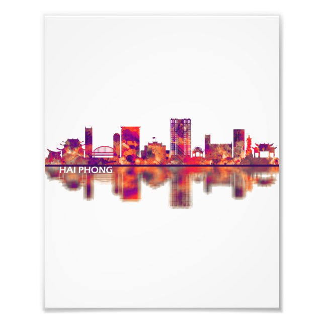 Hai Phong Vietnam Skyline Photo Print (Front)