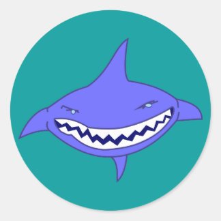 Hai shark classic round sticker