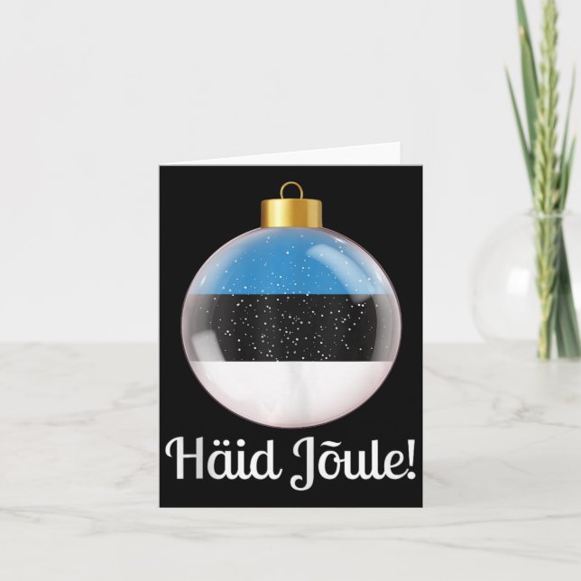 Haid Joule Merry Christmas Estonian Häid Jõule  Card (Front)