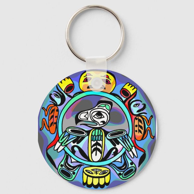 Haida Art Key Ring (Front)