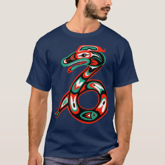 Haida art Native American Gift Snake Totem T-Shirt
