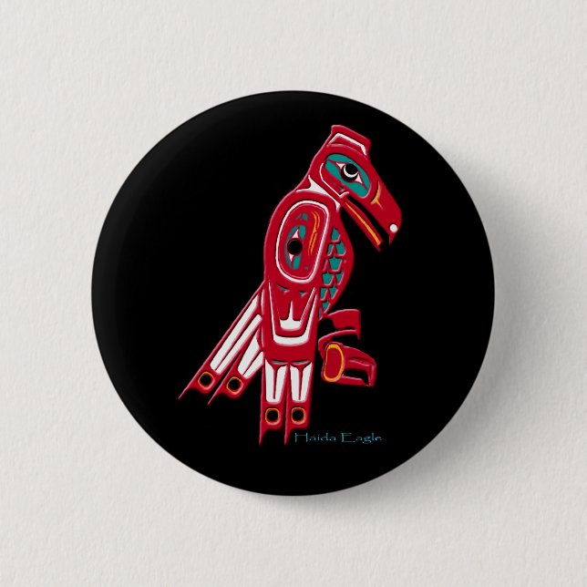 HAIDA EAGLE Collection 6 Cm Round Badge (Front)