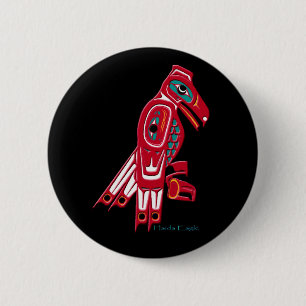 HAIDA EAGLE Collection 6 Cm Round Badge