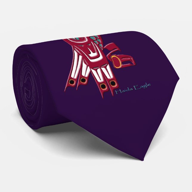 HAIDA EAGLE Fashion Neck Tie (Rolled)