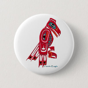 HAIDA EAGLE Native American Art Button Collection