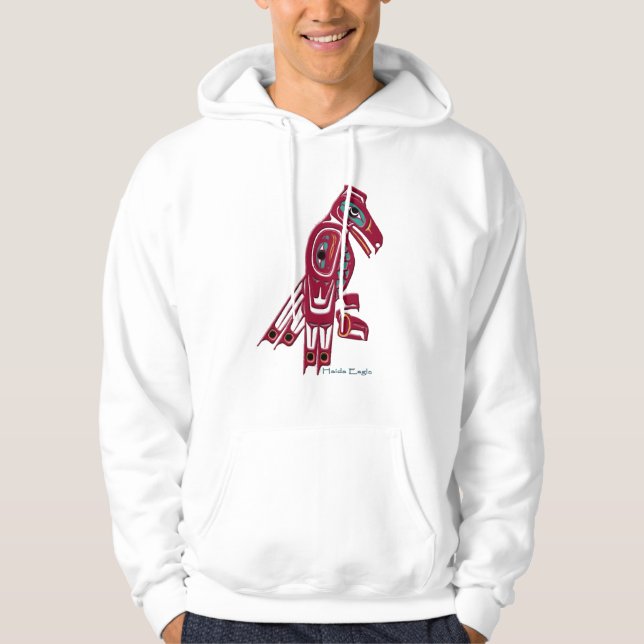 HAIDA EAGLE Native American Art T-Shirt Collection Hoodie (Front)