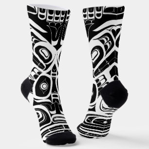 Haida Eagle Thunderbird Northwest Columbia Socks