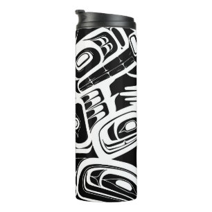 Haida Eagle Thunderbird Northwest Columbia Thermal Tumbler
