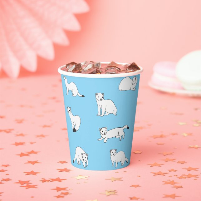 Haida Ermines Paper Cups (Insitu)