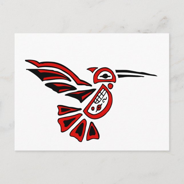 haida hummingbird postcard (Front)