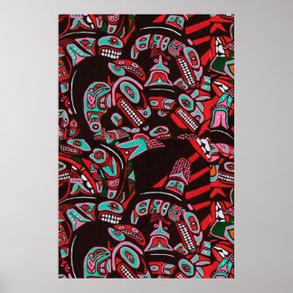 HAIDA KILLER WHALES POSTER