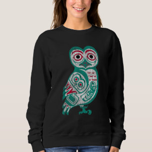 Haida Native American Owl Totem Sweatshirt