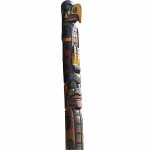 Haida Native American Totem Pole sculpted Gift Photo Sculpture Magnet