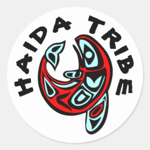  Haida Native Tribal Orca Tattoo Killer Whale Classic Round Sticker