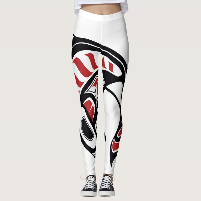 Haida Orca Leggings (Front)