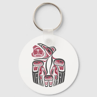 Haida Raven Design Key Ring