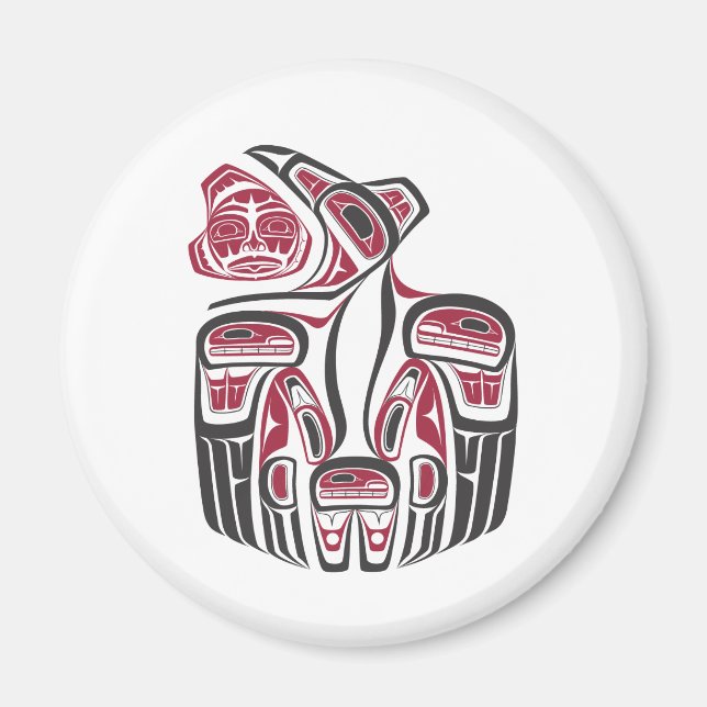 Haida Raven Design Magnet (Front)