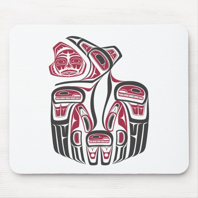 Haida Raven Design Mouse Mat (Front)