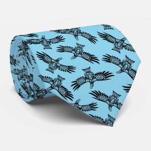 Haida Raven Eagle Native Northwest Columbia Art Tie