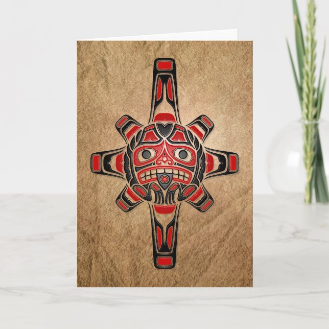 Haida Sun Mask Card (Front)