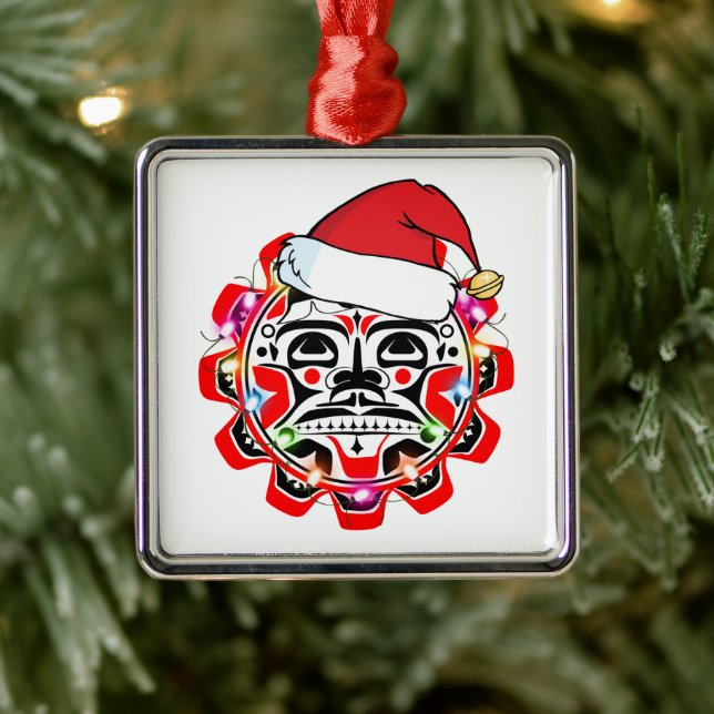 Haida Symbols Haida Canadian Native American Metal Tree Decoration (Tree)