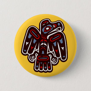 Haida Thunderbird 6 Cm Round Badge