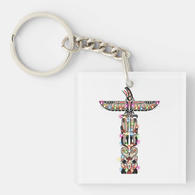 Haida  Thunderbird Symbolism Haida Nation Native C Key Ring (Front)