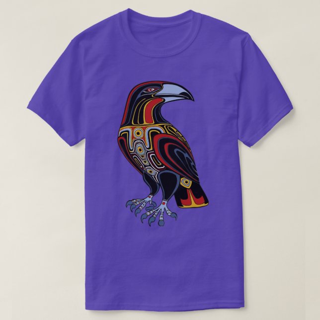 Haida Tlingit Native Raven TShirt (Design Front)