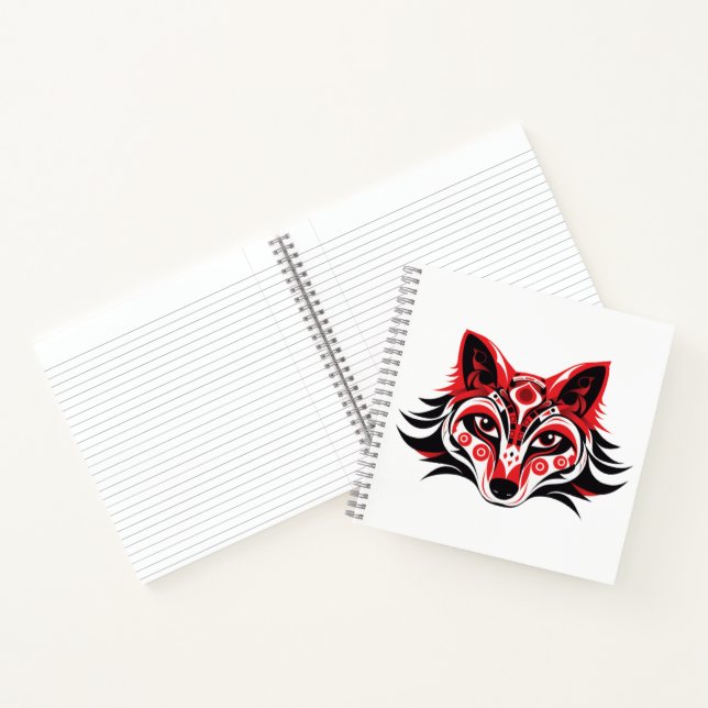 Haida Tlingit Native Totem Wolf head Notebook (Inside)