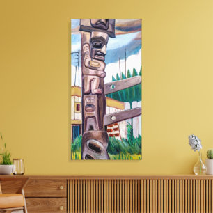 Haida Totem   Emily Carr   Canvas Print