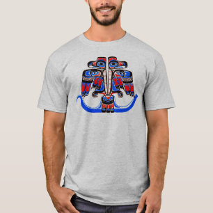 Haida Tribal Double Thunderbird Native American  T-Shirt
